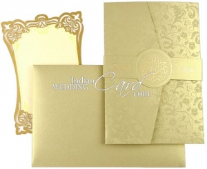 Pocket-fold Wedding Invitation Cards Online